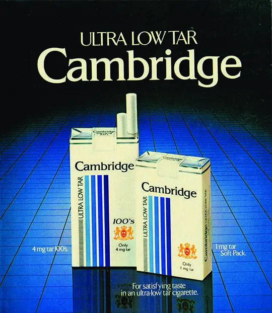 Cambridge (Cigarette) Slogan Cambridge (Cigarette) Slogan