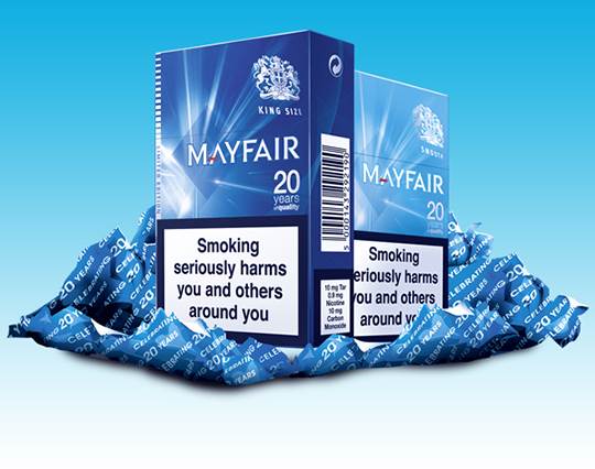 Mayfair (cigarette) slogan